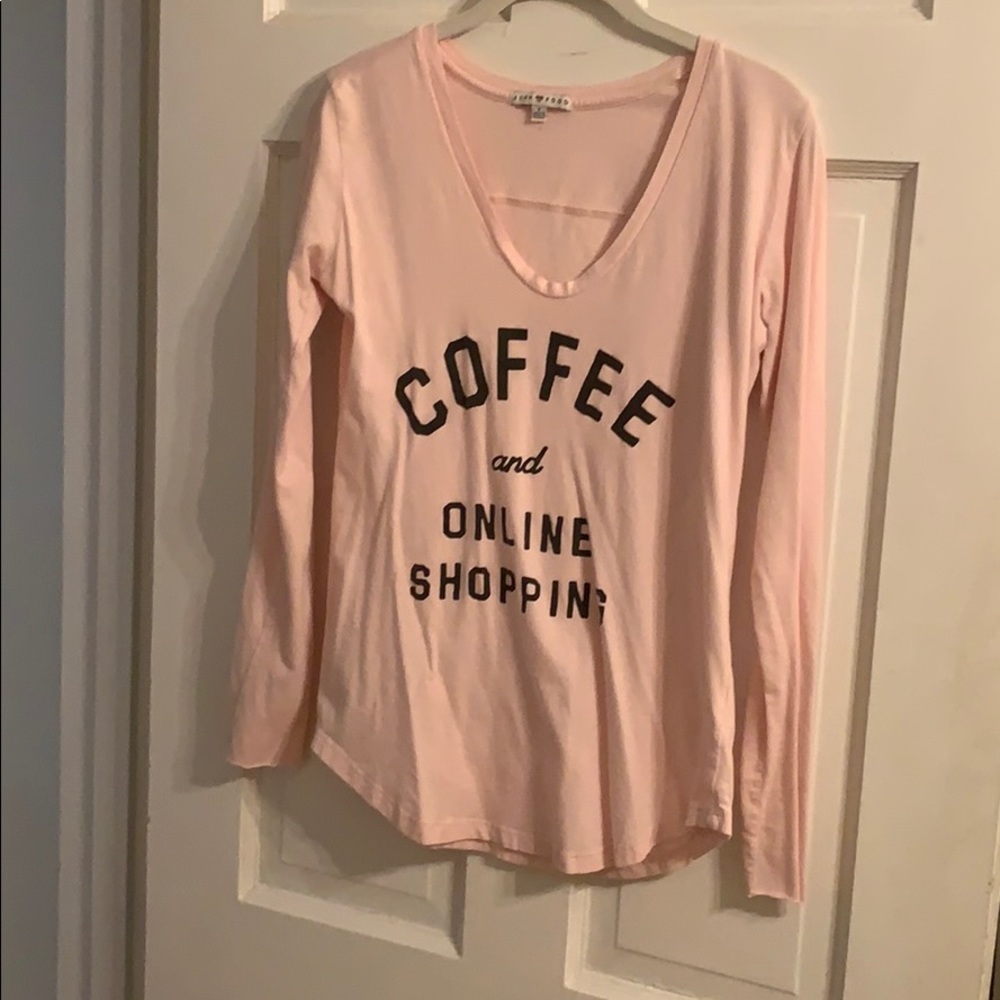 Junk food pink graphic tee small
